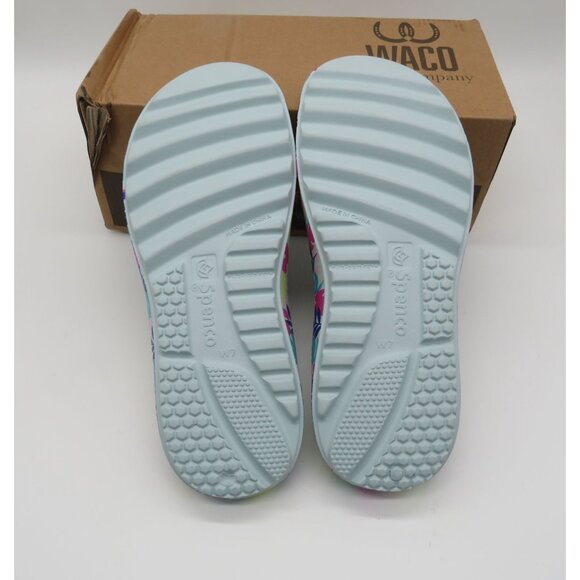 Spenco Women's Tropical Floral Print Slides Sandals 7 NEW - Picture 6 of 6